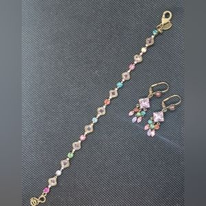 Sorrelli bracelet and earrings bundle